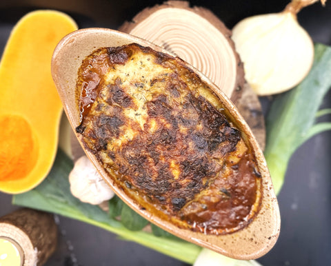 BUTTERNUT SQUASH, SPINACH, LEEK & GRUYERE CHEESE LASAGNE